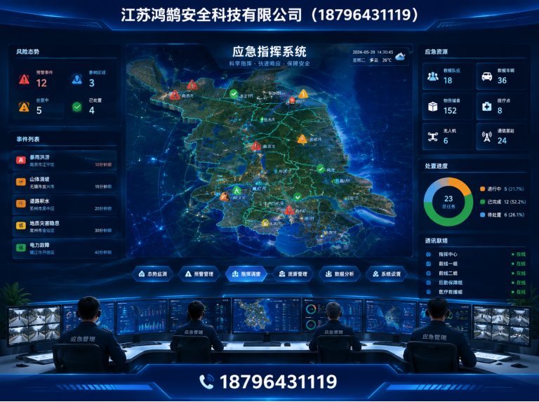 酒泉消防通信指挥展示图